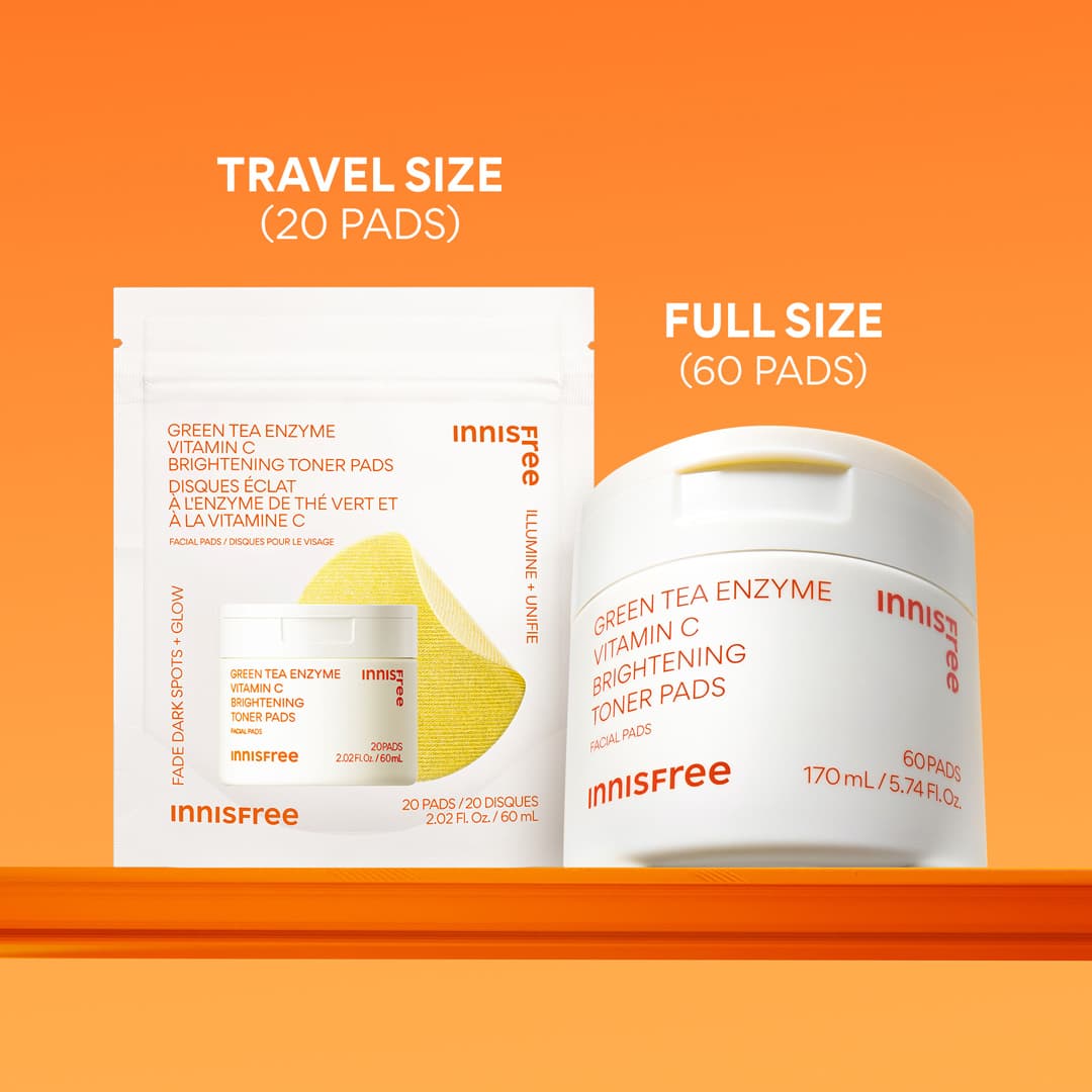 Green Tea Enzyme Vitamin C Brightening Toner Pads - Image 11