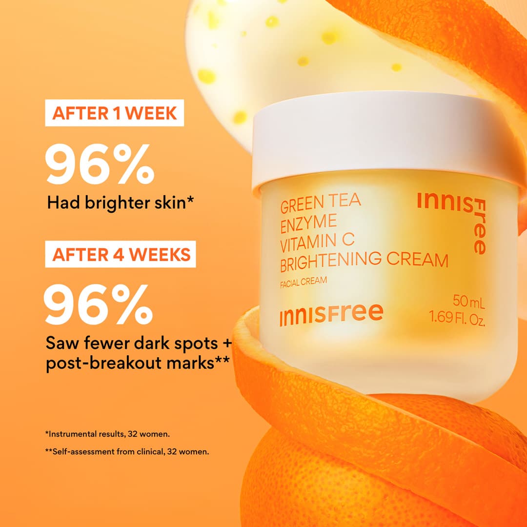 Green Tea Enzyme Vitamin C Brightening Cream - Image 5