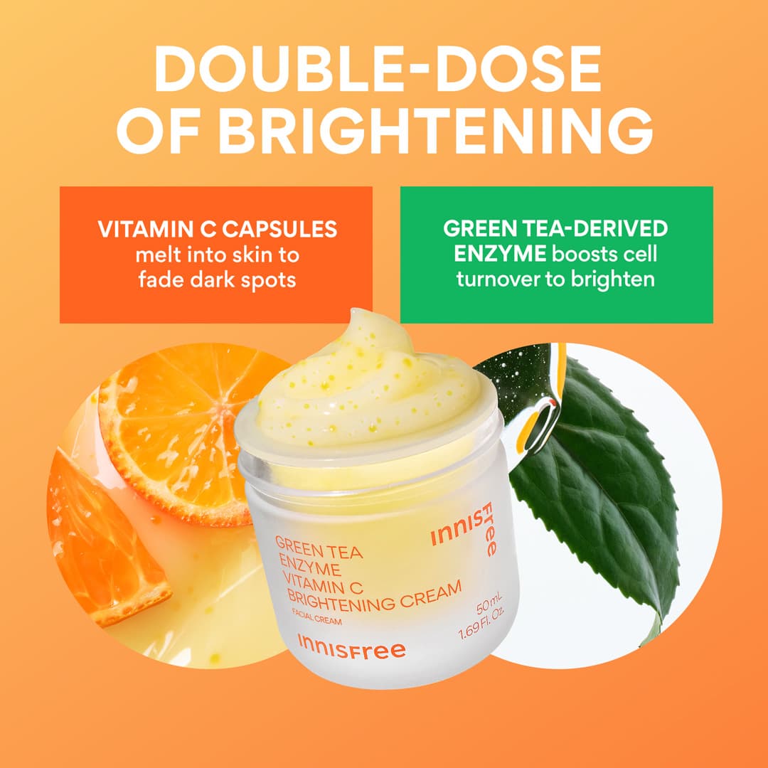 Green Tea Enzyme Vitamin C Brightening Cream - Image 10